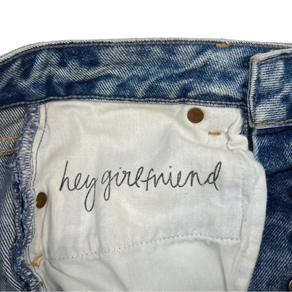 GRLFRND Rhoda Jean Distressed Mini Jean Skirt in Passanger Side Size 23 - Picture 10 of 12